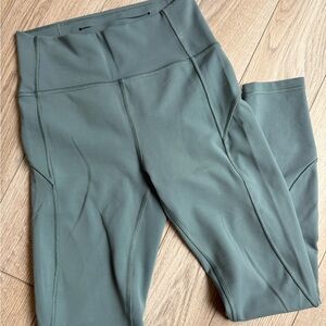 lululemon athletics fast and free teal leggings